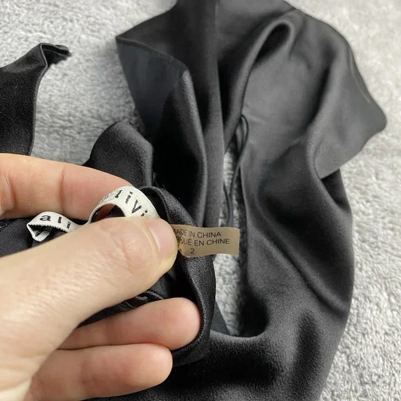 Alice + Olivia Flare Dress Womens 2 Black - Picture 11 of 16